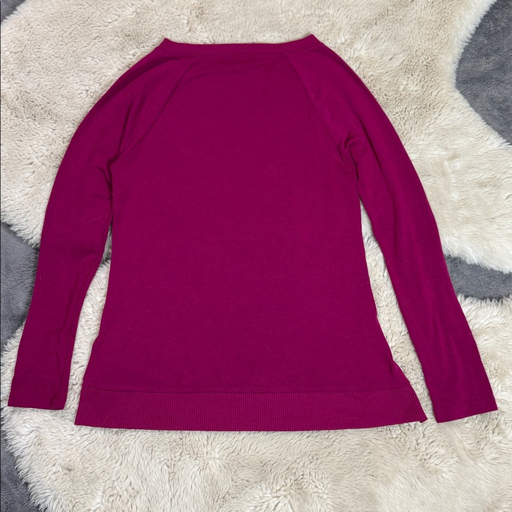 Cable & Gauge Sweater Raspberry Small Spring Summer - Picture 3 of 9